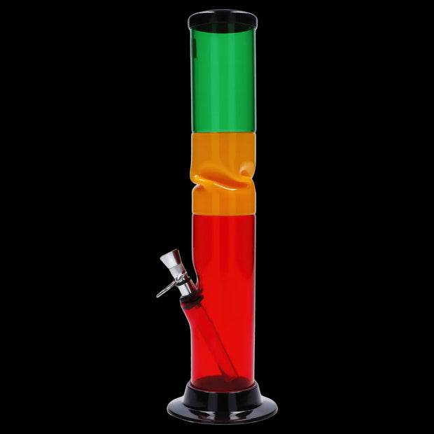JM Plastics Irie Twist with Pull Slide Acrylic Water Pipe