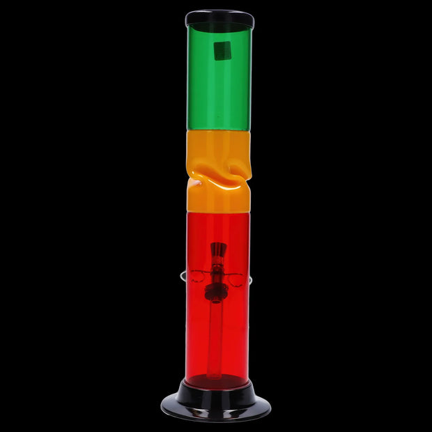 JM Plastics Irie Twist with Pull Slide Acrylic Water Pipe