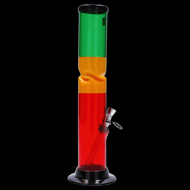 JM Plastics Irie Twist with Pull Slide Acrylic Water Pipe