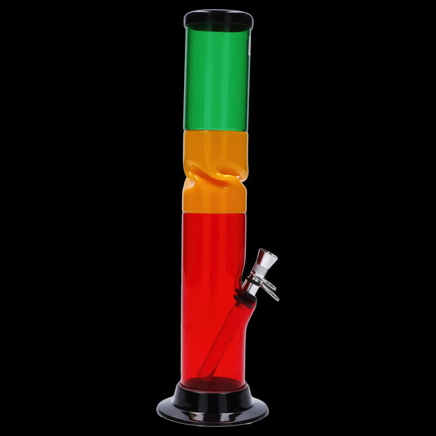 JM Plastics Irie Twist with Pull Slide Acrylic Water Pipe