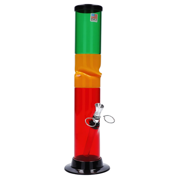 JM Plastics Irie Twist with Pull Slide Acrylic Water Pipe