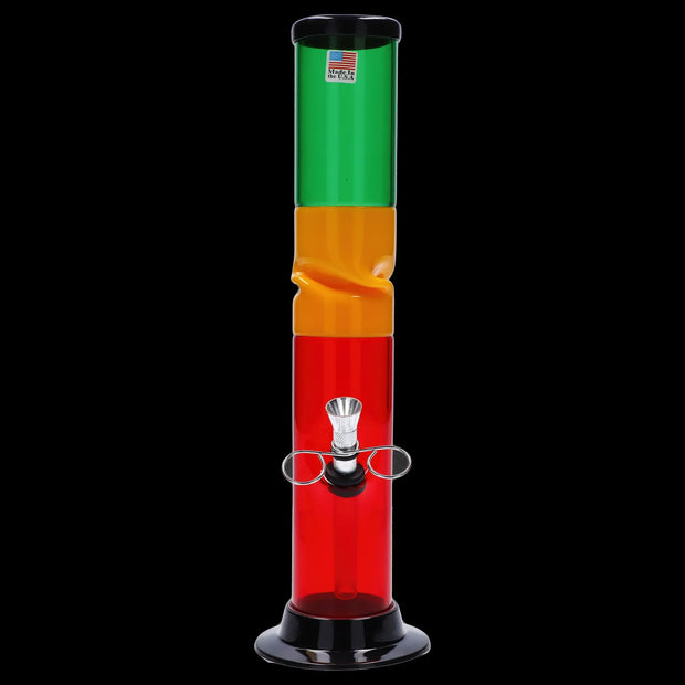 JM Plastics Irie Twist with Pull Slide Acrylic Water Pipe