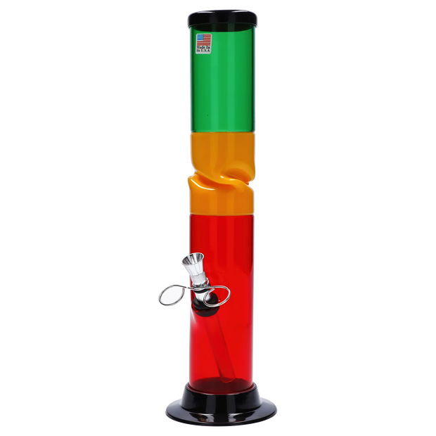 JM Plastics Irie Twist with Pull Slide Acrylic Water Pipe