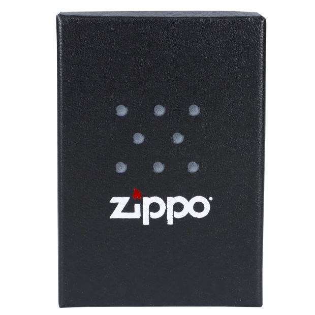 Queen of Bud Black Obsidian Vertical Flame Zippo
