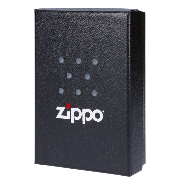 Queen of Bud Black Obsidian Vertical Flame Zippo