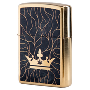 Queen of Bud Black Obsidian Mosaic Zippo
