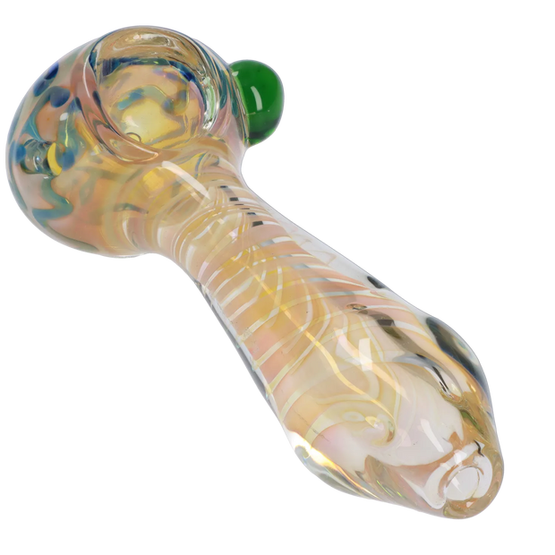 Valiant Gold Fume Twisty Spoon Pipe - 5 in.