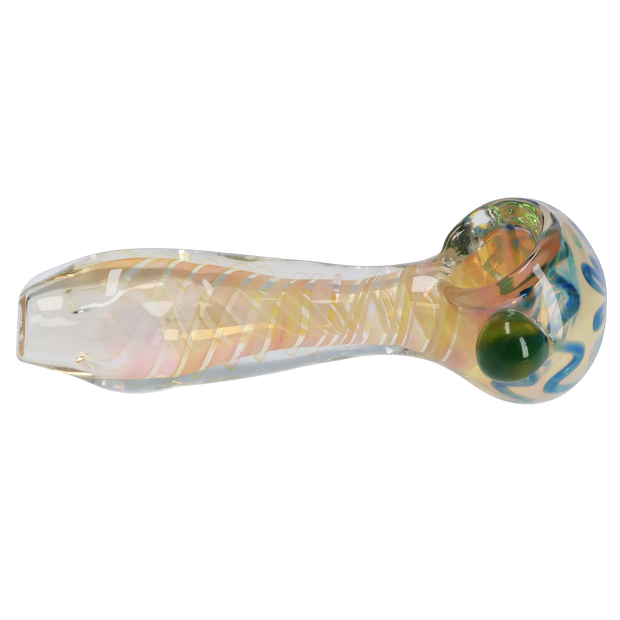 Valiant Gold Fume Twisty Spoon Pipe - 5 in.