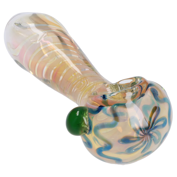 Valiant Gold Fume Twisty Spoon Pipe - 5 in.
