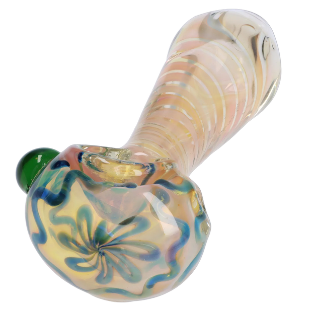 Valiant Gold Fume Twisty Spoon Pipe - 5 in.