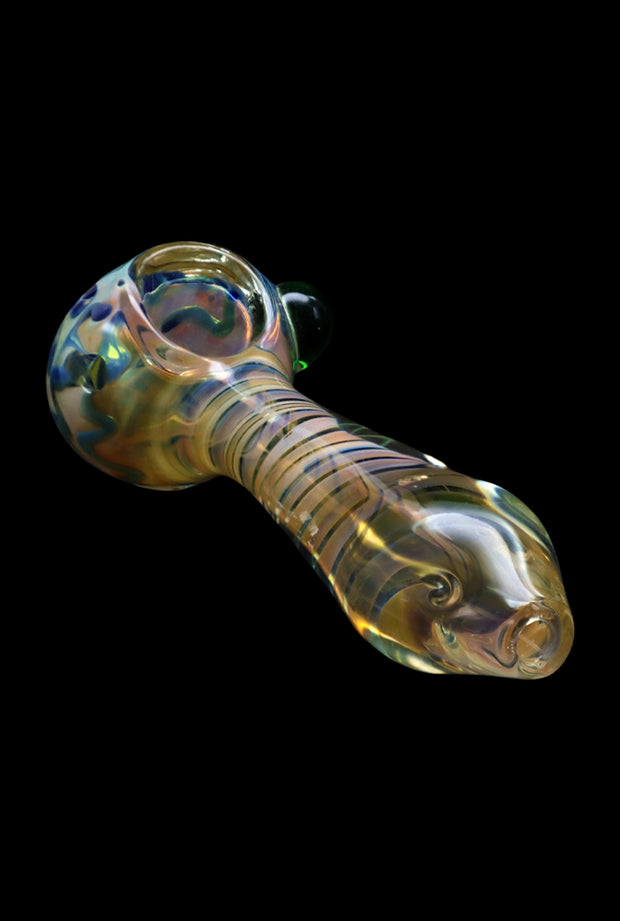 Valiant Gold Fume Twisty Spoon Pipe - 5 in.