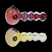 Valiant Frit Head with Marbles Spoon Pipe - 5 in.