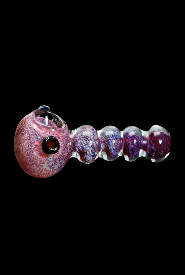 Valiant Frit Head with Marbles Spoon Pipe - 5 in.