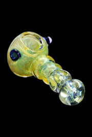 Valiant Frit Head with Marbles Spoon Pipe - 5 in.