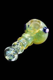 Valiant Frit Head with Marbles Spoon Pipe - 5 in.