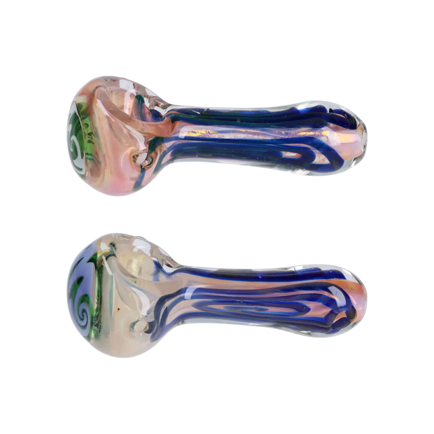 Valiant Frit Blood Color Art Pipe - 4 in.