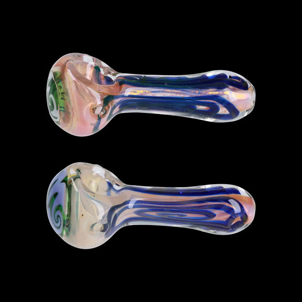 Valiant Frit Blood Color Art Pipe - 4 in.