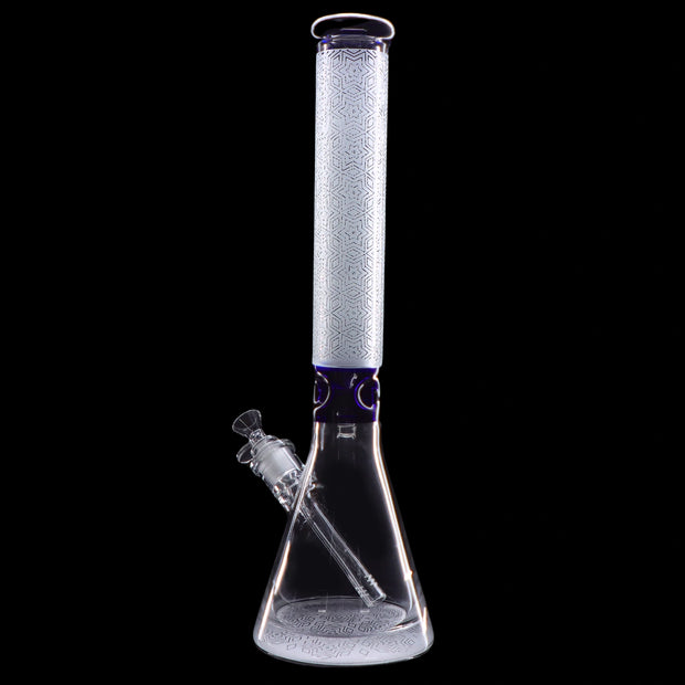 Frosted Engraved Water Pipe - 17 in.