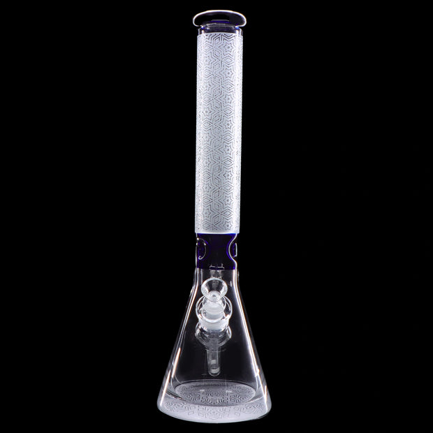 Frosted Engraved Water Pipe - 17 in.