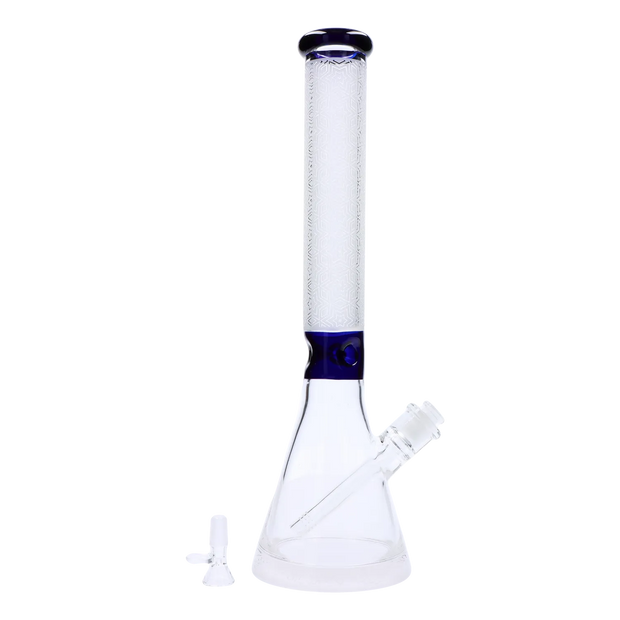 Frosted Engraved Water Pipe - 17 in.