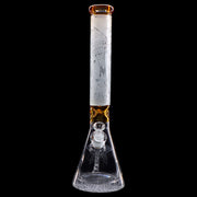 Frosted Engraved Water Pipe - 17 in.