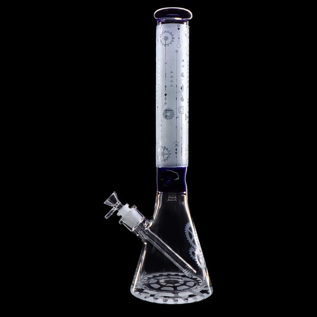 Frosted Engraved Water Pipe - 17 in.