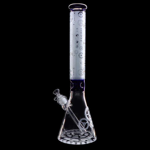 Frosted Engraved Water Pipe - 17 in.