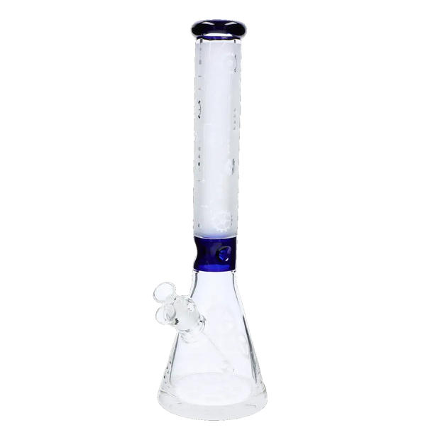 Frosted Engraved Water Pipe - 17 in.