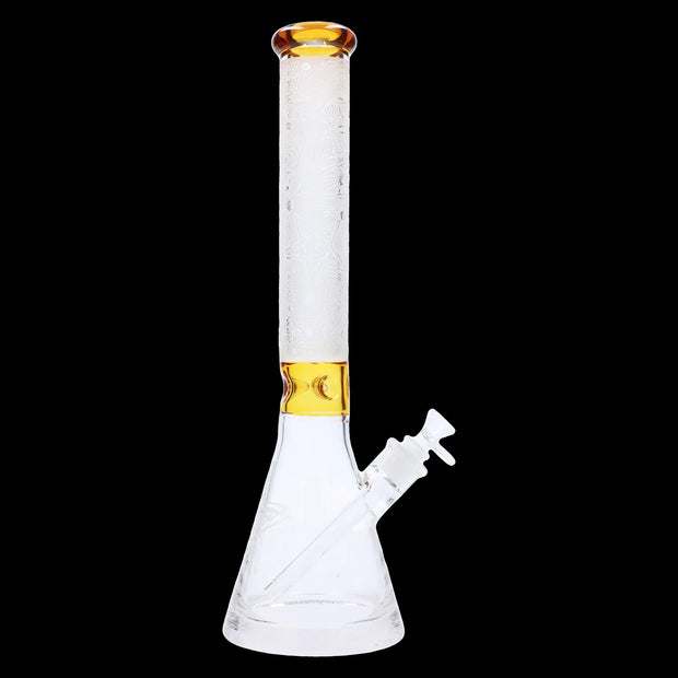Frosted Engraved Water Pipe - 17 in.