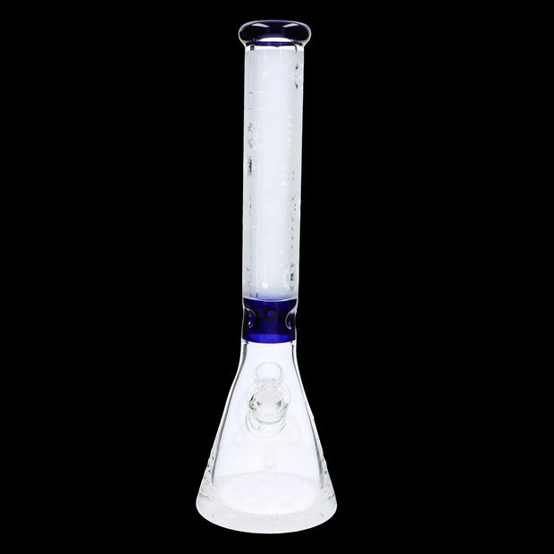 Frosted Engraved Water Pipe - 17 in.