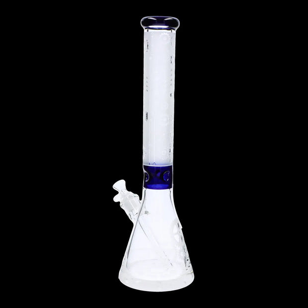 Frosted Engraved Water Pipe - 17 in.