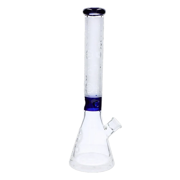 Frosted Engraved Water Pipe - 17 in.