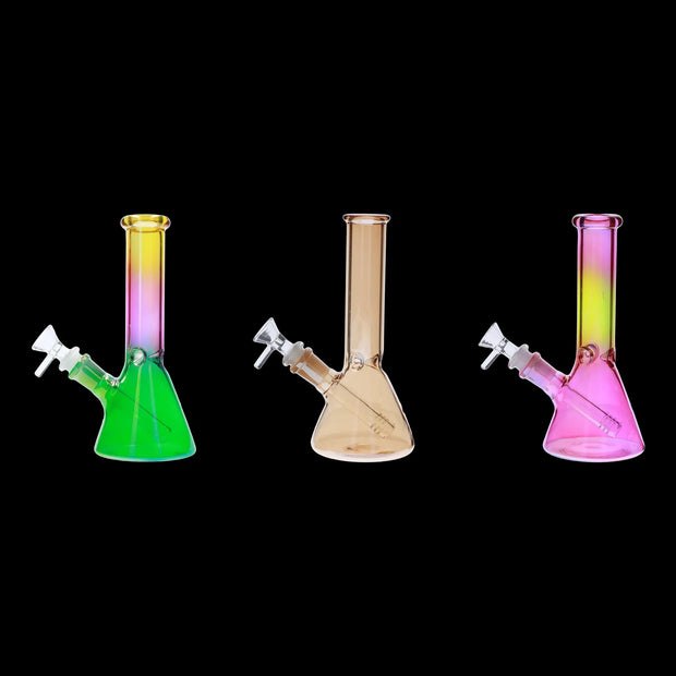 Valiant Electroplated Beaker Water Pipe - 8 in.