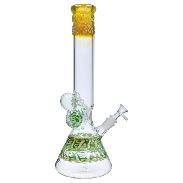Valiant Mushroom Marble Water Pipe - 18 in.