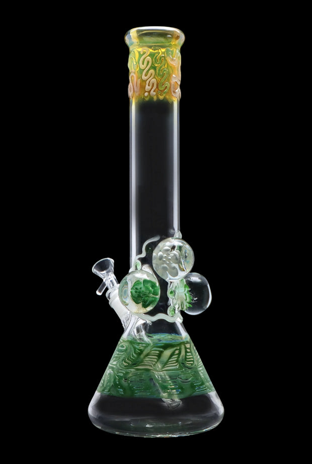 Valiant Mushroom Marble Water Pipe - 18 in.