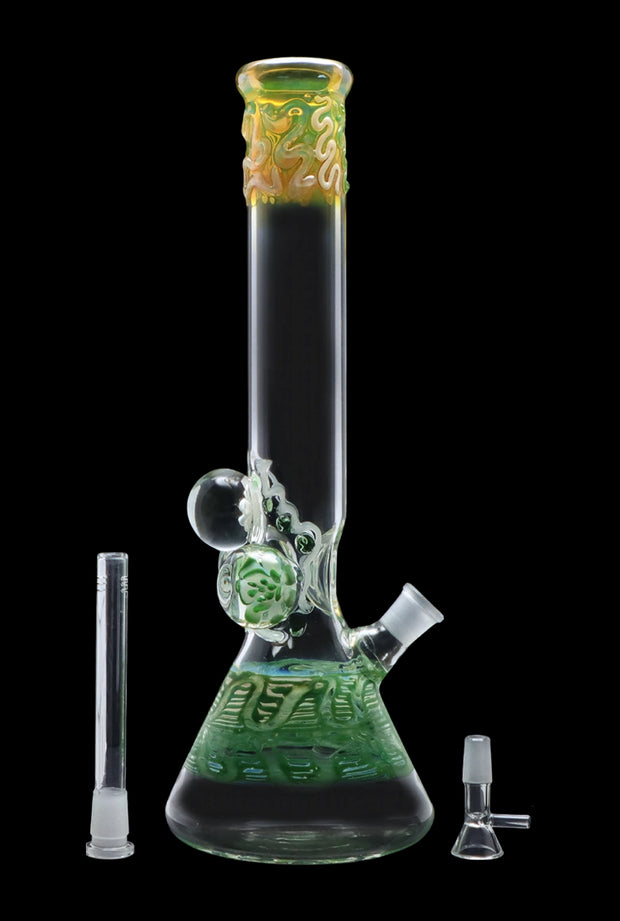 Valiant Mushroom Marble Water Pipe - 18 in.