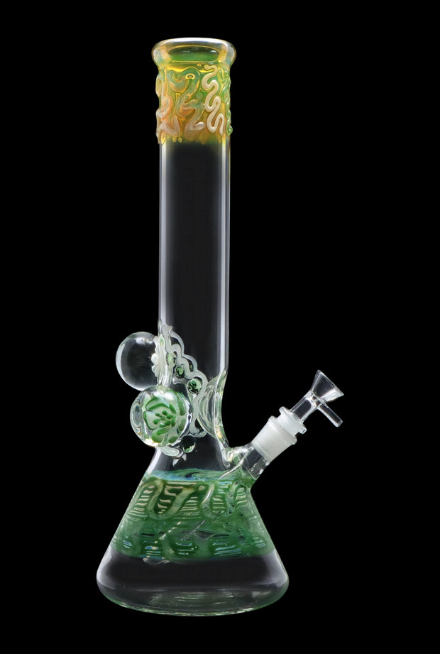 Valiant Mushroom Marble Water Pipe - 18 in.