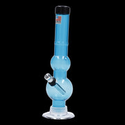 JM Plastics Double Bubble with Grip and Carb Hole Acrylic Water Pipe - 8 in.
