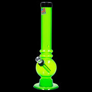 JM Plastics Bubble Base with Grip and Carb Hole Acrylic Water Pipe - 8 in.