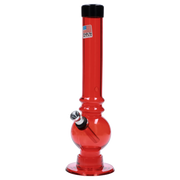 JM Plastics Bubble Base with Grip and Carb Hole Acrylic Water Pipe - 8 in.