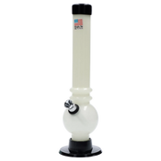 JM Plastics Bubble Base with Grip and Carb Hole Acrylic Water Pipe - 8 in.