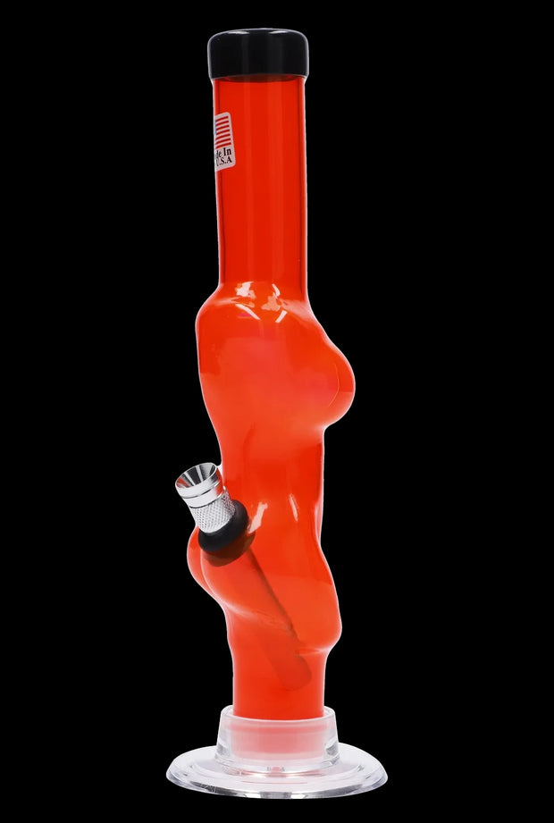 JM Plastics Serving Body Acrylic Water Pipe - 8 in.