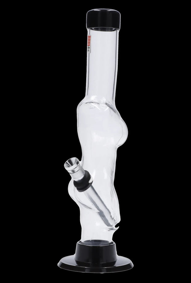 JM Plastics Serving Body Acrylic Water Pipe - 8 in.