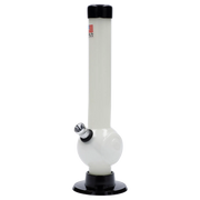 JM Plastics Magic 8 Ball Base with Carb Hole Acrylic Water Pipe - 8 in.