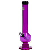 JM Plastics Magic 8 Ball Base with Carb Hole Acrylic Water Pipe - 8 in.