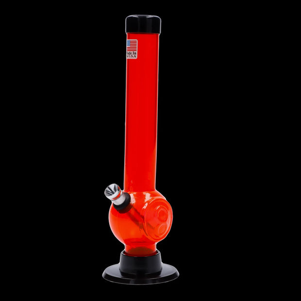 JM Plastics Magic 8 Ball Base with Carb Hole Acrylic Water Pipe - 8 in.
