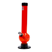JM Plastics Magic 8 Ball Base with Carb Hole Acrylic Water Pipe - 8 in.