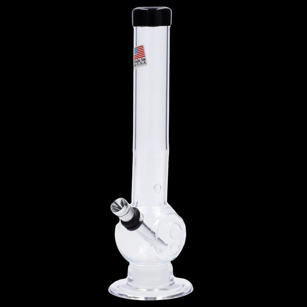 JM Plastics Magic 8 Ball Base with Carb Hole Acrylic Water Pipe - 8 in.