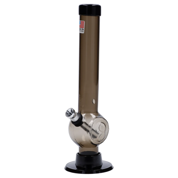 JM Plastics Magic 8 Ball Base with Carb Hole Acrylic Water Pipe - 8 in.
