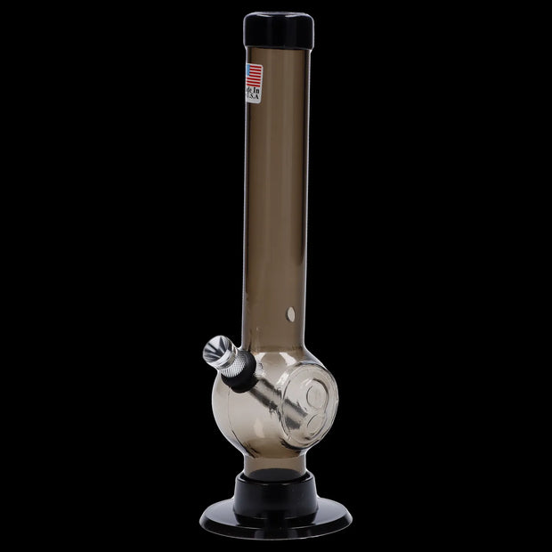 JM Plastics Magic 8 Ball Base with Carb Hole Acrylic Water Pipe - 8 in.